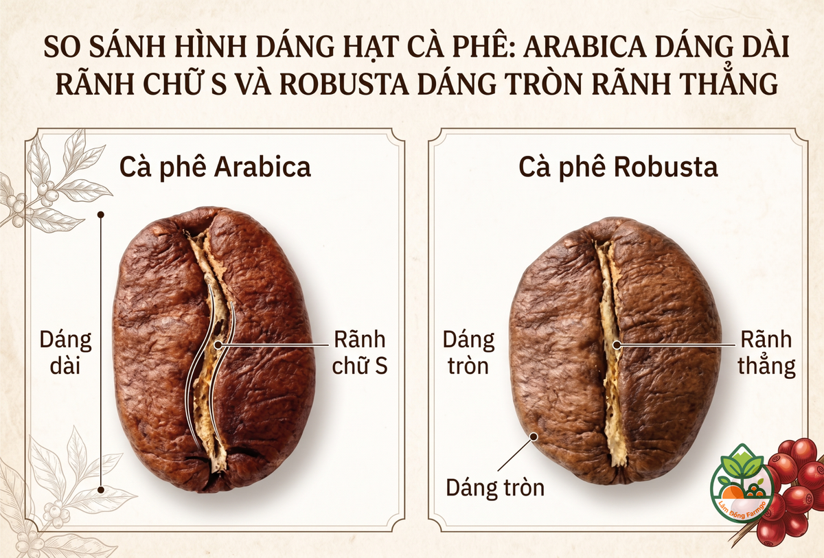 Phân Biệt Cà Phê Arabica Và Robusta: Hương Vị, Caffeine & Giá (2026)