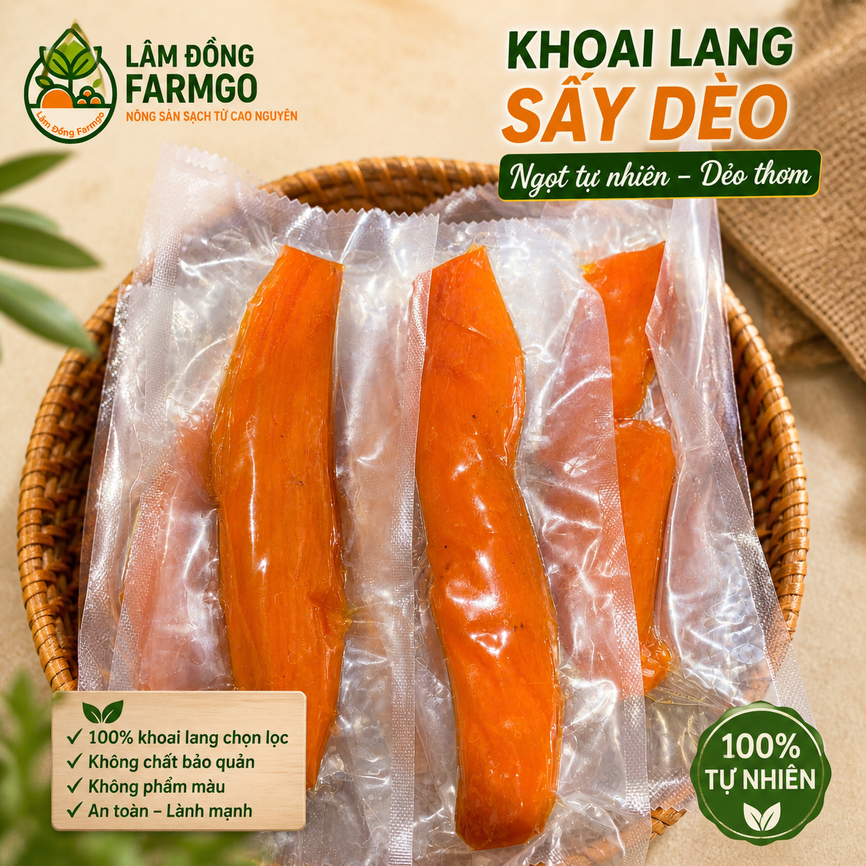 Khoai Lang Mật Đà Lạt Sấy Dẻo