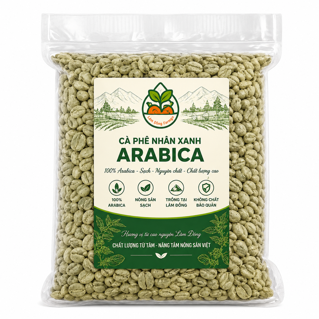 Cà phê nhân xanh Arabica